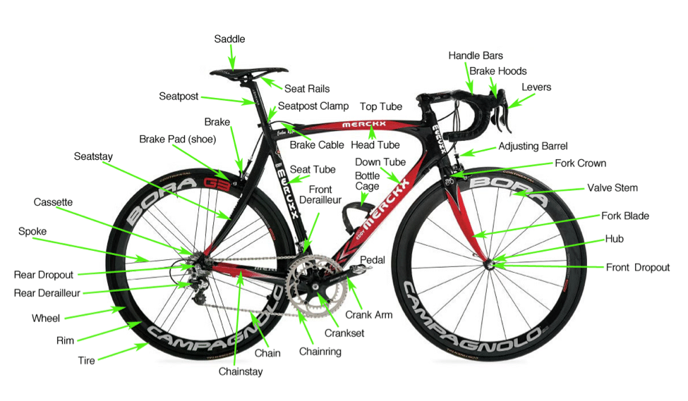 Parts of shop the road bike