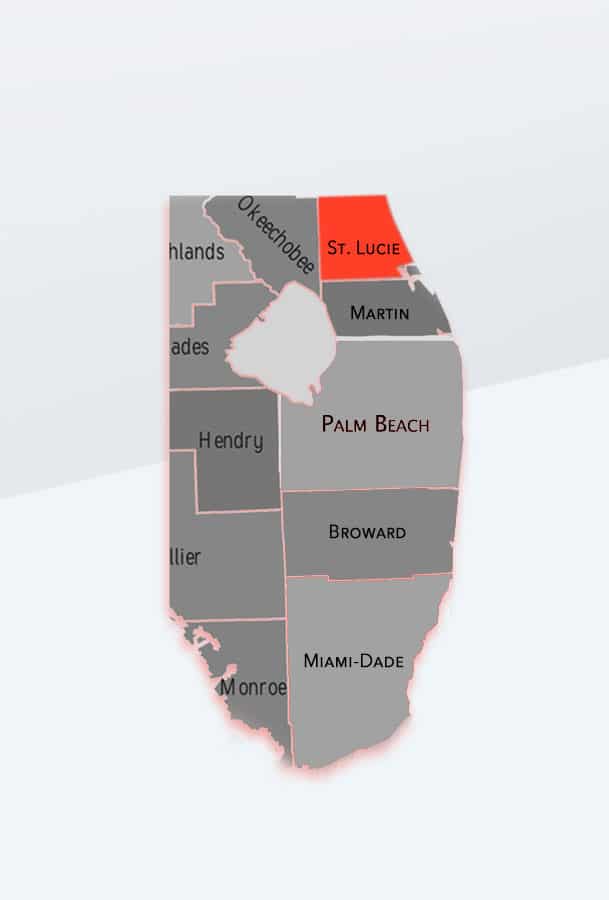 St. Lucie County, Florida Map